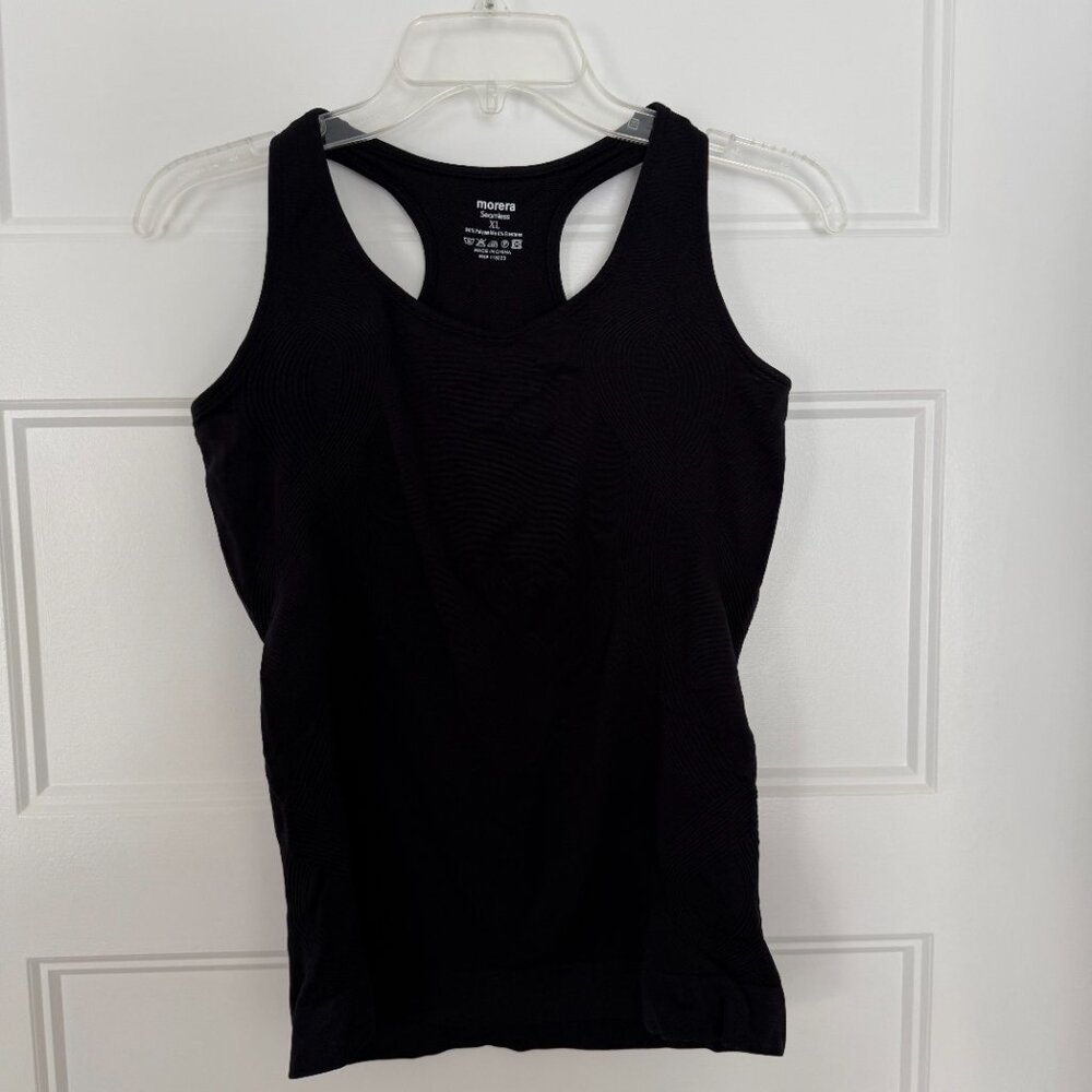 Morera Seamless - Black Racerback Sports Bra Tank - Size XL